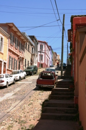 Straenbild Valparaiso